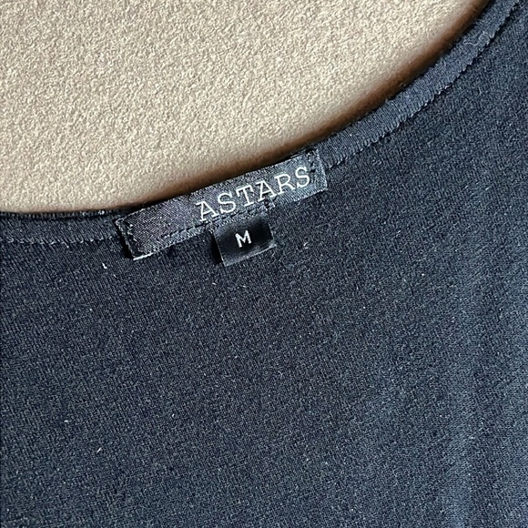Astars Isabella Jersey Black Dress - M - Picture 4 of 8